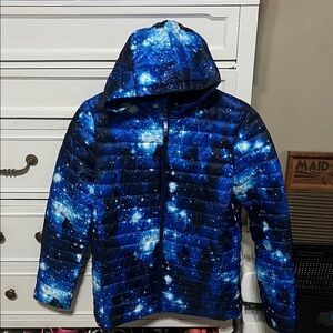 Kids Lands End Galaxy Print Puffer Jacket